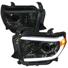 Load image into Gallery viewer, Spec-D Projector Headlights Toyota Tundra (2014-2021) w/ Switchback Sequential Turn Signal LED Bar - Black or Chrome Alternate Image