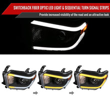 Load image into Gallery viewer, Spec-D Projector Headlights Toyota Tundra (2014-2021) w/ Switchback Sequential Turn Signal LED Bar - Black or Chrome Alternate Image