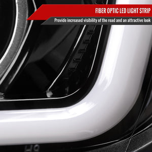 Spec-D Projector Headlights Subaru WRX STi (2015-2021) Black w/ Sequential Switchback LED DRL