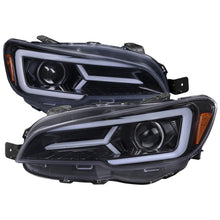 Load image into Gallery viewer, Spec-D Projector Headlights Subaru WRX STi (2015-2021) Black w/ Sequential Switchback LED DRL Alternate Image
