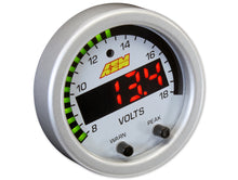 Load image into Gallery viewer, AEM X-Series Volt Gauge 8-18V Black Bezel &amp; Black Faceplate 30-0303 Alternate Image