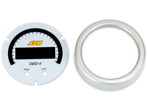 AEM X-Series OBD2 Gauge Black Bezel & Black Faceplate 30-0311