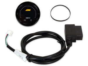 AEM X-Series OBD2 Gauge Black Bezel & Black Faceplate 30-0311