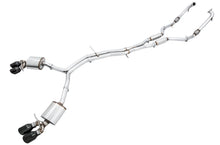 Load image into Gallery viewer, AWE Exhaust for Audi S4 Sedan 3.0T Quattro AWD (2018–2025) Track / Touring / SwitchPath with Silver or Black Tips - Touring / Diamond Black Tips Alternate Image