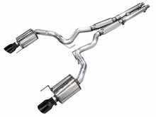 Load image into Gallery viewer, AWE Exhaust Ford Mustang Coupe GT S650 (24-26) Catback w/ 4" Quad or 4.5" Dual Tips - Track / Touring / SwitchPath - Touring / 4.5” Dual Tips / Diamond Black Tips Alternate Image