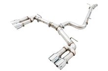 Load image into Gallery viewer, AWE Exhaust for Audi S3 8V 2.0 Sedan (2015-2020) Track or SwitchPath Catback with 4.5” Silver or Black Tips - Track Edition / Diamond Black Tips Alternate Image