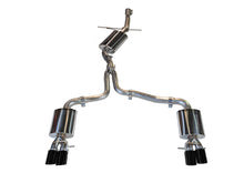 Load image into Gallery viewer, AWE Exhaust for Audi A4 2.0T Quattro (2009–2016) Touring Catback with Silver or Black Tips - Diamond Black Tips / Quad Tip Alternate Image