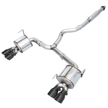 Load image into Gallery viewer, AWE Exhaust Subaru WRX FA20 / WRX STI EJ25 (15 -21) Catback w/ 102mm Quad Tips - Track or Touring - Touring WRX STI EJ25 Only / Diamond Black Tips Alternate Image