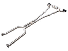 Load image into Gallery viewer, AWE Exhaust BMW M5 G90 G99 (2025-2026) Track or Touring Catback with 4.5" Tips - Track / Dual 4.5" Slash Cut Chrome Silver Tips Alternate Image