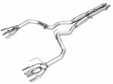 Load image into Gallery viewer, AWE Exhaust Ford Mustang Coupe GT S650 (24-26) Catback w/ 4" Quad or 4.5" Dual Tips - Track / Touring / SwitchPath - Track / 4" Quad Tips / Chrome Silver Tips Alternate Image