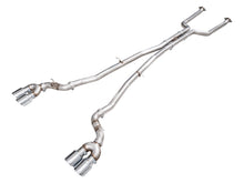 Load image into Gallery viewer, AWE Exhaust BMW M5 G90 G99 (2025-2026) Track or Touring Catback with 4.5" Tips - Track / Dual 4.5" Slash Cut Chrome Silver Tips Alternate Image