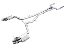 Load image into Gallery viewer, AWE Exhaust for Mercedes C63 AMG / C63 AMG S Base 4.0 Sedan (2019-2021) SwitchPath or Track Catback - Stainless Steel - SwitchPath / Sedan (Non-Dynamic Performance) Alternate Image