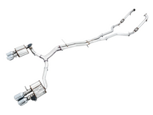 Load image into Gallery viewer, AWE Exhaust for Audi S5 Coupe / Sportback 3.0T Quattro AWD (2018–2024) Track / Touring / SwitchPath Catback with Silver or Black Tips - Sportback / SwitchPath / Chrome Silver Tips Alternate Image