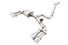 Load image into Gallery viewer, AWE Exhaust for Audi S3 8V 2.0 Sedan (2015-2020) Track or SwitchPath Catback with 4.5” Silver or Black Tips - SwitchPath / Diamond Black Tips Alternate Image