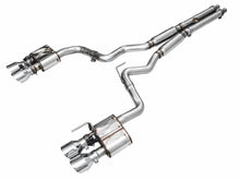 Load image into Gallery viewer, AWE Exhaust Ford Mustang Coupe GT S650 (24-26) Catback w/ 4" Quad or 4.5" Dual Tips - Track / Touring / SwitchPath - SwitchPath / 4" Quad Tips / Chrome Silver Tips Alternate Image