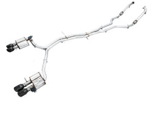Load image into Gallery viewer, AWE Exhaust for Audi S4 Sedan 3.0T Quattro AWD (2018–2025) Track / Touring / SwitchPath with Silver or Black Tips - SwitchPath / Diamond Black Tips Alternate Image