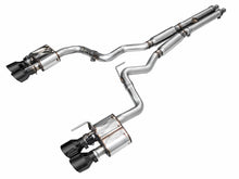Load image into Gallery viewer, AWE Exhaust Ford Mustang Coupe GT S650 (24-26) Catback w/ 4" Quad or 4.5" Dual Tips - Track / Touring / SwitchPath - SwitchPath / 4" Quad Tips / Diamond Black Tips Alternate Image