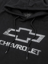 Load image into Gallery viewer, Tee Luv Chevy Bowtie Fleece Hoodie Sweatshirt - Black (S-3XL) Alternate Image