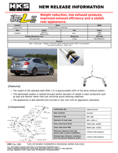Load image into Gallery viewer, HKS Exhaust Subaru WRX /  WRX STi Sedan (15-21) Hi-Power Spec L II Catback - 31019-AF130 Alternate Image