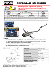 Load image into Gallery viewer, HKS Exhaust Honda Civic Type-R FK8 (2017-2021) Hi-Power Spec L II Catback - 31019-AH106 - Default Title Alternate Image