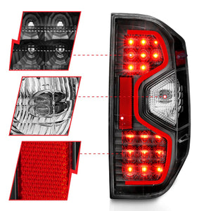 Anzo LED Tail Lights Toyota Tundra (2014-2021) Clear or Smoked Lens