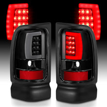 Load image into Gallery viewer, Anzo LED Tail Lights for Dodge Ram 1500 2500 3500 (1994-2002) Plank Style with Black Housing &amp; Clear or Smoke Lens Alternate Image