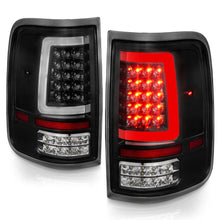 Load image into Gallery viewer, Anzo Full LED Tail Lights for Ford F150 (2004-2008) C-Bar Black Housing with Clear or Smoke Lens Alternate Image