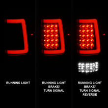 Load image into Gallery viewer, Anzo Full LED Tail Lights for Ford F150 (2004-2008) C-Bar Black Housing with Clear or Smoke Lens Alternate Image