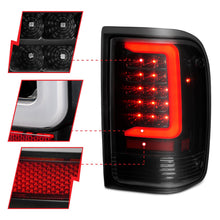 Load image into Gallery viewer, Anzo Tail Lights for Ford Ranger (93-97) F100 Ranger (96-97) LED C Bar - Black with Clear or Smoke Lens Alternate Image