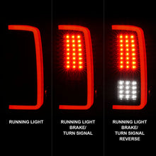 Load image into Gallery viewer, Anzo LED Tail Lights for Chevy Silverado 1500 (07-13) 2500 2500 HD / 3500 3500 HD (07-14) G5 C-Bar Style with Clear or Smoke Lens Alternate Image
