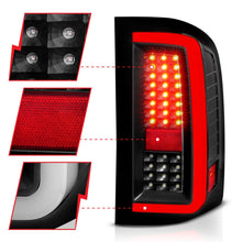 Load image into Gallery viewer, Anzo LED Tail Lights for Chevy Silverado 1500 (07-13) 2500 2500 HD / 3500 3500 HD (07-14) G5 C-Bar Style with Clear or Smoke Lens Alternate Image