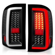 Load image into Gallery viewer, Anzo LED Tail Lights for Chevy Silverado 1500 (07-13) 2500 2500 HD / 3500 3500 HD (07-14) G5 C-Bar Style with Clear or Smoke Lens Alternate Image