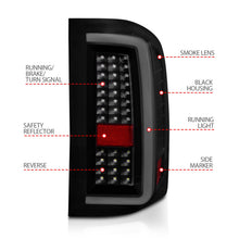 Load image into Gallery viewer, Anzo LED Tail Lights for Chevy Silverado 1500 (07-13) 2500 2500 HD / 3500 3500 HD (07-14) G5 C-Bar Style with Clear or Smoke Lens Alternate Image