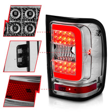 Load image into Gallery viewer, Anzo LED Tail Lights for Ford Ranger (2001-2011) C-Bar Style Black or Chrome Housing with Clear or Smoke Lens Alternate Image