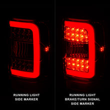 Load image into Gallery viewer, Anzo LED Tail Lights for Ford Ranger (2001-2011) C-Bar Style Black or Chrome Housing with Clear or Smoke Lens Alternate Image