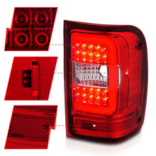 Load image into Gallery viewer, Anzo LED Tail Lights for Ford Ranger (2001-2011) C-Bar Style Black or Chrome Housing with Clear or Smoke Lens Alternate Image