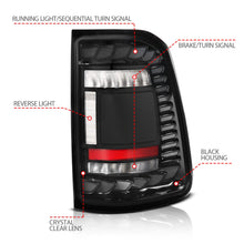 Load image into Gallery viewer, Anzo Full LED Tail Lights for Ram 1500 (2019-2024) Factory LED or Halogen Without Blind Spot Monitoring Alternate Image