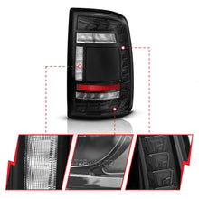 Load image into Gallery viewer, Anzo Full LED Tail Lights for Ram 2500 / 3500 (2019-2024) Black Housing with Clear Lens 311482A Alternate Image