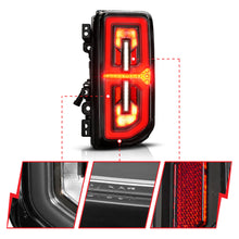 Load image into Gallery viewer, Anzo Full LED Tail Lights Ford Bronco (2021-2026) Sequential Turn Signals - Black Housing with Clear Lens 311490X Alternate Image