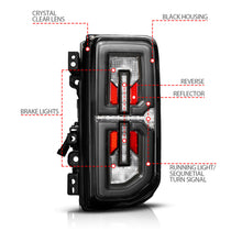 Load image into Gallery viewer, Anzo Full LED Tail Lights Ford Bronco (2021-2026) Sequential Turn Signals - Black Housing with Clear Lens 311490X Alternate Image