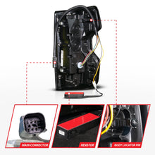 Load image into Gallery viewer, Anzo Full LED Tail Lights for Chevy Colorado (2023-2026) Black Housing with Smoke Lens 311491X Alternate Image
