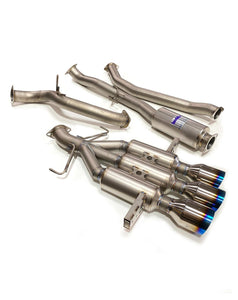 Invidia Full Titanium Exhaust Honda Civic Type-R FK8 (17-21) [R400 Gemini] Catback w/ Triple Burnt Blue Tips