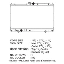 Load image into Gallery viewer, CSF Radiator Mitsubishi Lancer Evolution (2003-2006) OEM Replacement w/ Aluminum Core 3127 Alternate Image