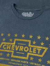 Load image into Gallery viewer, Chevrolet Yellow Stars &amp; Stripes T-Shirt - Gray Alternate Image