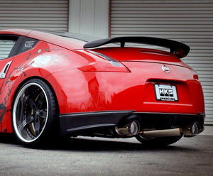 HKS Exhaust Nissan 370Z (09-19) Full Dual Hi Power Catback w/ Burnt Blue Tips - 32009-BN004