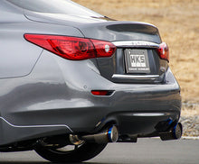 Load image into Gallery viewer, HKS Exhaust Infiniti Q50 (14-23) Full Dual Hi Power w/ Burnt Blue Tips - Axleback or Catback Alternate Image