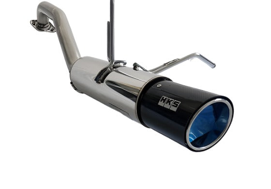 HKS Exhaust Honda Fit Sport (14-20) Hi Power Catback w/ Carbon Tip - 3