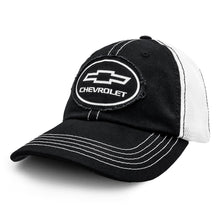Load image into Gallery viewer, Tee Luv Chevy Oval Logo Patch Hat, Black Alternate Image
