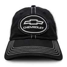 Load image into Gallery viewer, Tee Luv Chevy Oval Logo Patch Hat, Black Alternate Image
