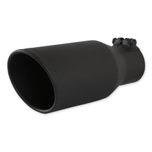 Load image into Gallery viewer, Flowmaster Exhaust Tip (3" Inlet / 4.5" Black Angle Cut / 11" Long) Clamp On - 15406B - Default Title Alternate Image